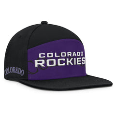 Colorado Rockies Clubhouse Splitter Snapback Hat Black/Purple