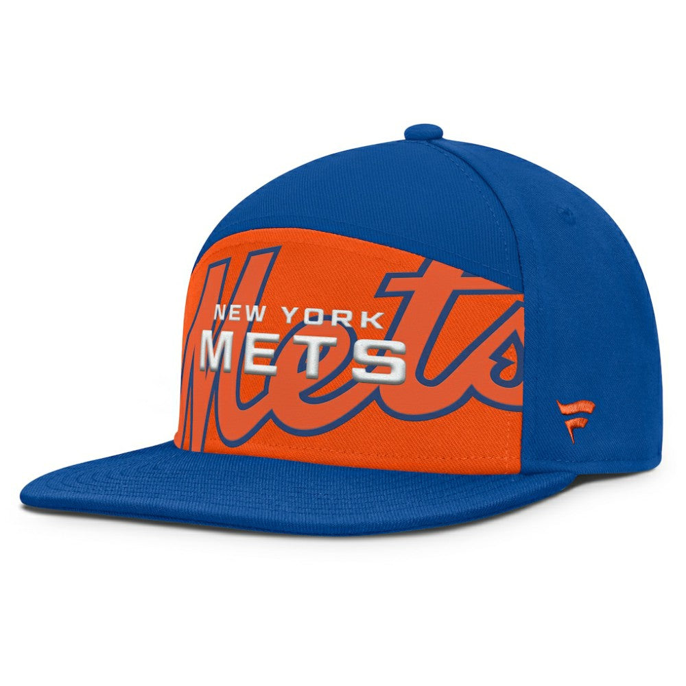 New York Mets Clubhouse Splitter Snapback Hat Royal/Orange