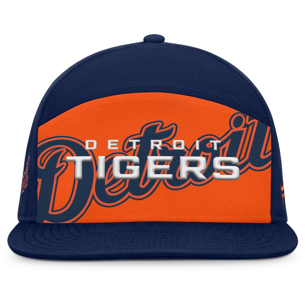 Detroit Tigers Clubhouse Splitter Snapback Hat Navy/Orange
