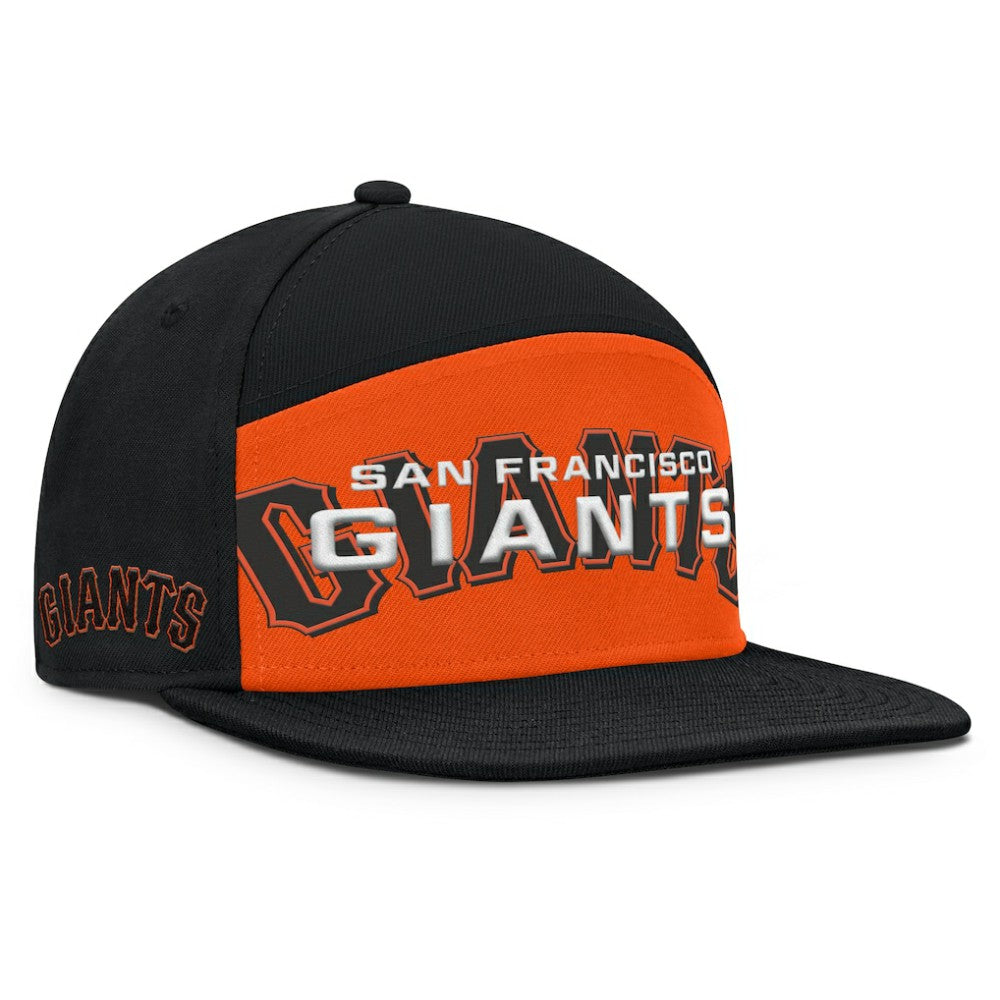 San Francisco Giants Clubhouse Splitter Snapback Hat Black/Orange