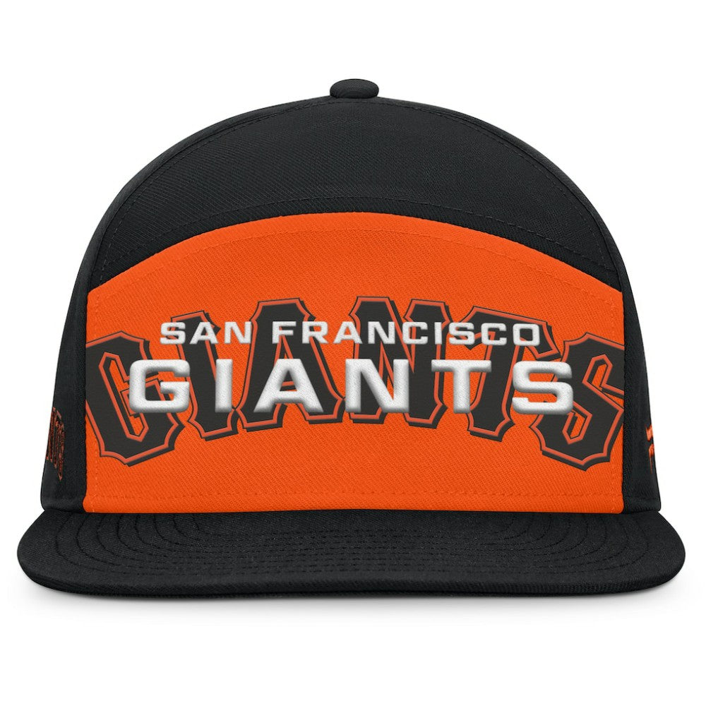 San Francisco Giants Clubhouse Splitter Snapback Hat Black/Orange