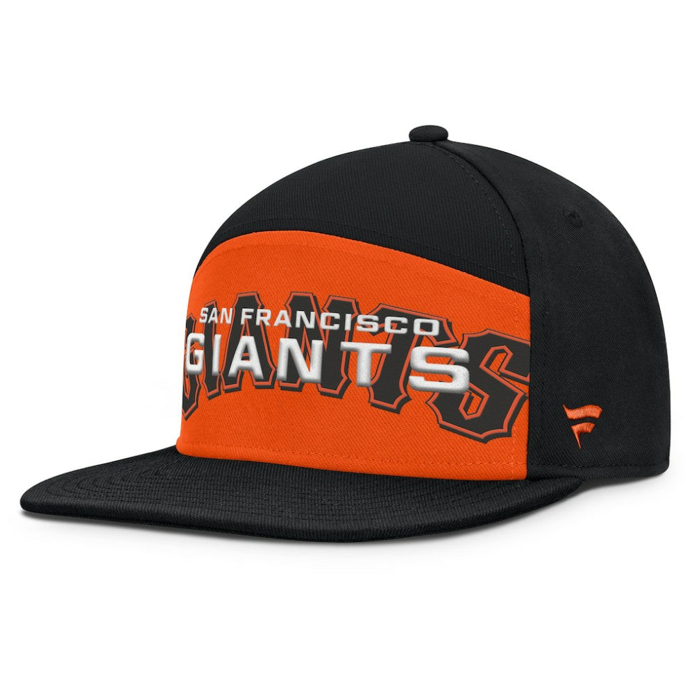 San Francisco Giants Clubhouse Splitter Snapback Hat Black/Orange