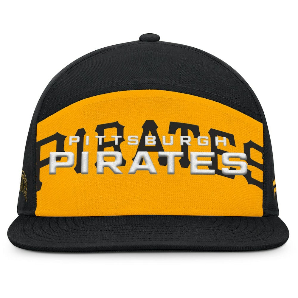 Pittsburgh Pirates Clubhouse Splitter Snapback Hat Black/Gold