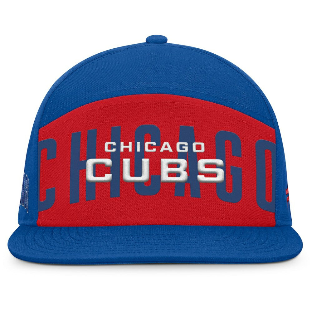 Chicago Cubs Clubhouse Splitter Snapback Hat Royal/Red