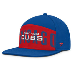 Chicago Cubs Clubhouse Splitter Snapback Hat Royal/Red