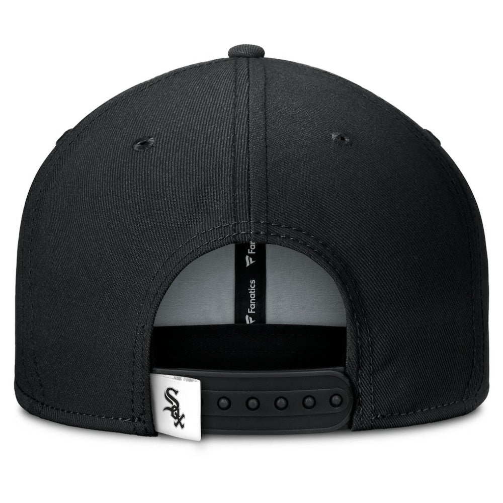 Chicago White Sox Clubhouse Splitter Snapback Hat Black/White