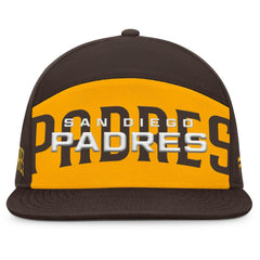 San Diego Padres Clubhouse Splitter Snapback Hat Brown/Gold