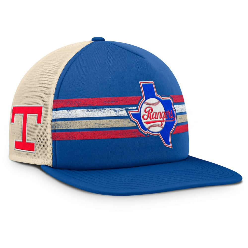 Texas Rangers Cooperstown Collection Powers Snapback Hat Royal/Natural