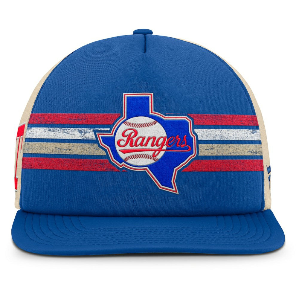 Texas Rangers Cooperstown Collection Powers Snapback Hat Royal/Natural