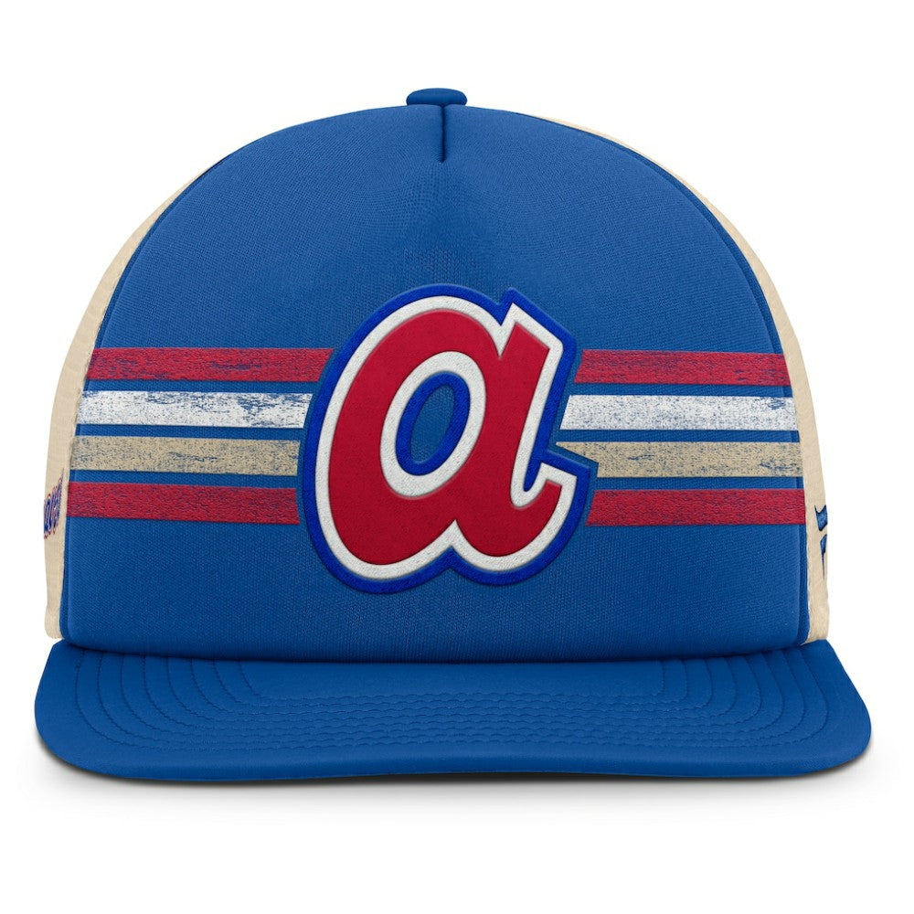 Atlanta Braves Cooperstown Collection Powers Snapback Hat Royal/Natural