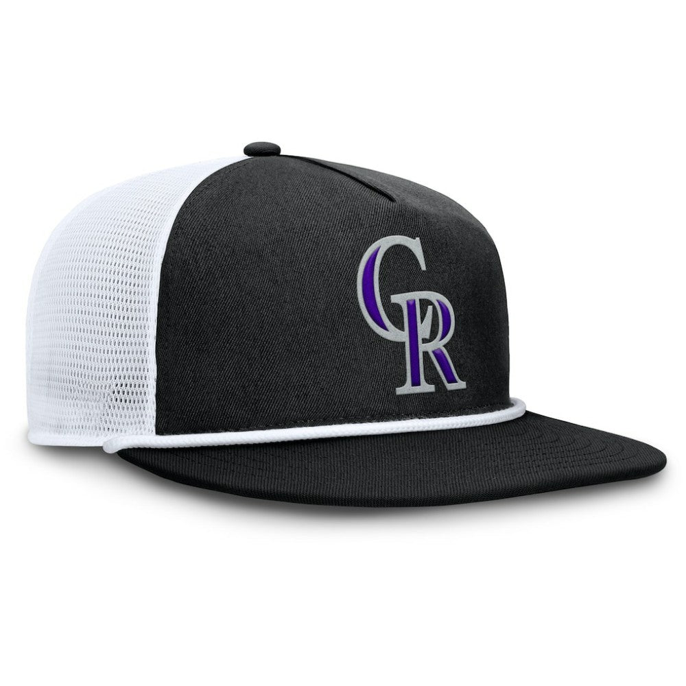 Colorado Rockies Clubhouse Change Up Snapback Hat Black/White