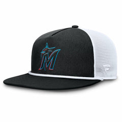 Miami Marlins Clubhouse Change Up Snapback Hat Black/White