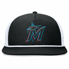 Miami Marlins Clubhouse Change Up Snapback Hat Black/White