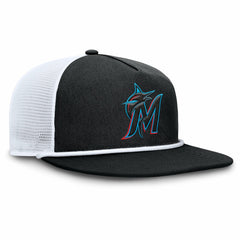 Miami Marlins Clubhouse Change Up Snapback Hat Black/White