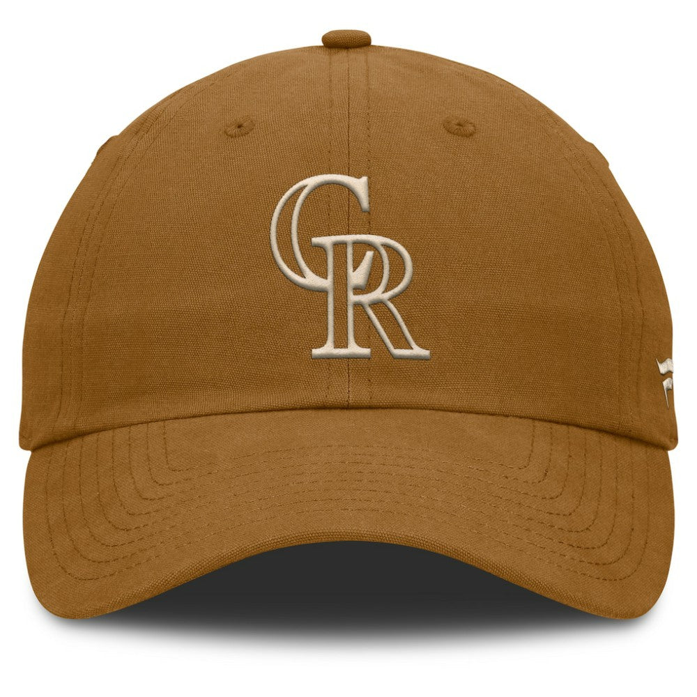 Colorado Rockies Act Natural Chopper Adjustable Hat Brown
