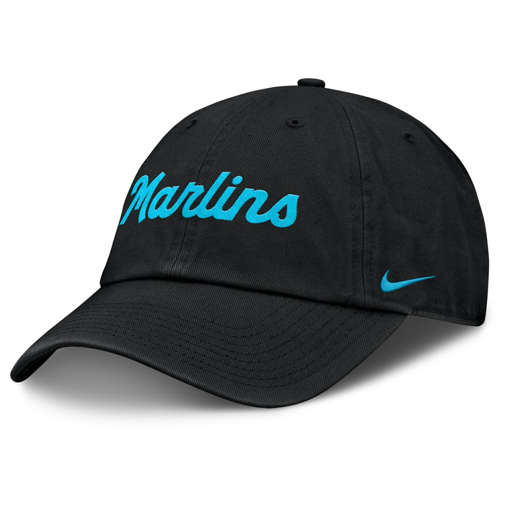 Miami Marlins Club Adjustable Hat Black | Nike