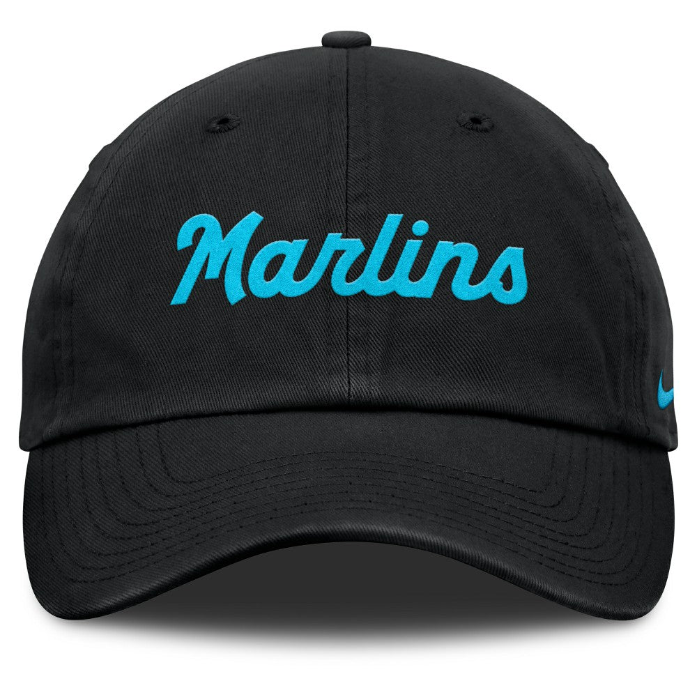 Miami Marlins Club Adjustable Hat Black | Nike