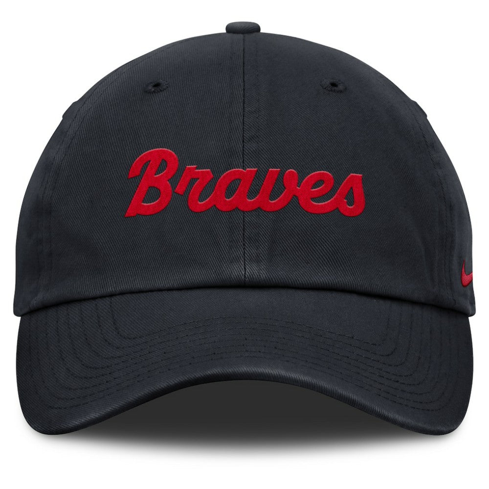 Atlanta Braves Club Adjustable Hat Navy | Nike