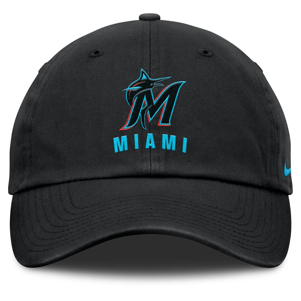 Miami Marlins Club Adjustable Hat Black | Nike