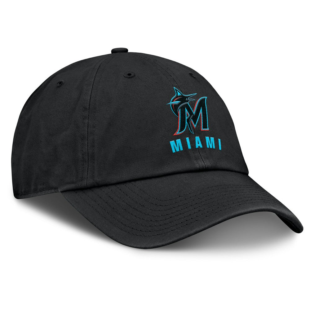 Miami Marlins Club Adjustable Hat Black | Nike