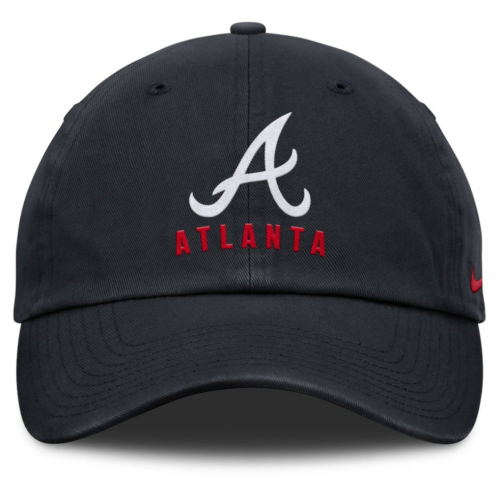 Atlanta Braves Club Adjustable Hat Navy | Nike