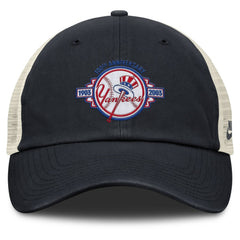 New York Yankees Cooperstown Collection Club Trucker Adjustable Hat Navy/Natural | Nike