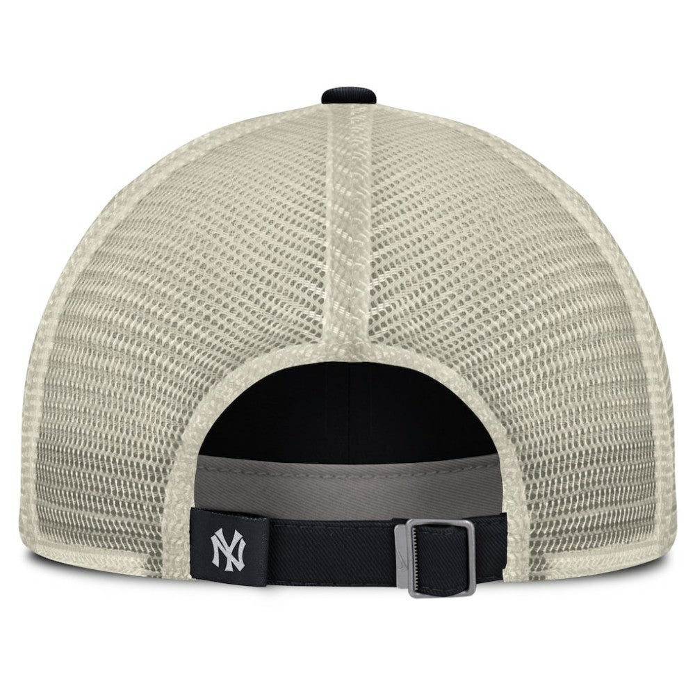 New York Yankees Cooperstown Collection Club Trucker Adjustable Hat Navy/Natural | Nike