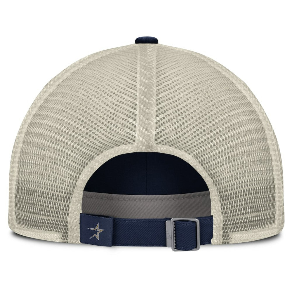 Houston Astros Cooperstown Collection Club Trucker Adjustable Hat Navy/Natural | Nike