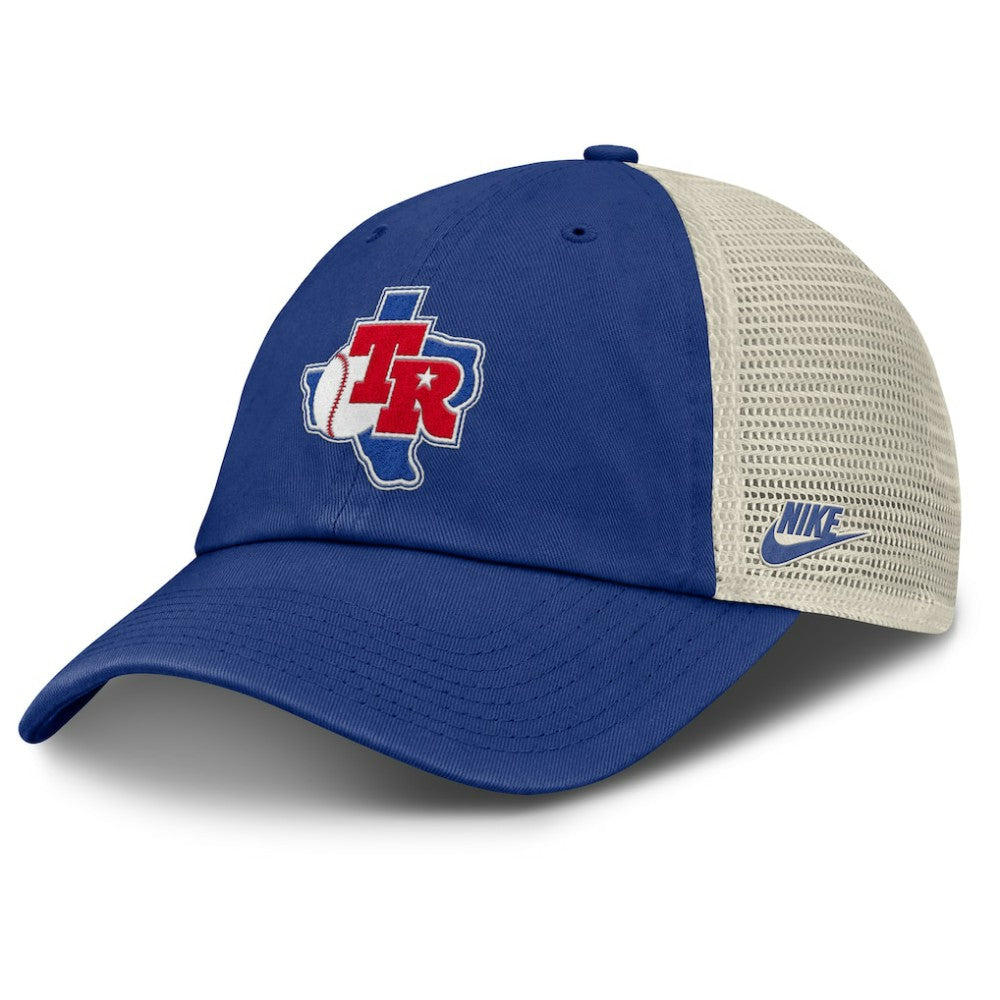 Texas Rangers Cooperstown Collection Club Trucker Adjustable Hat Royal/Natural | Nike
