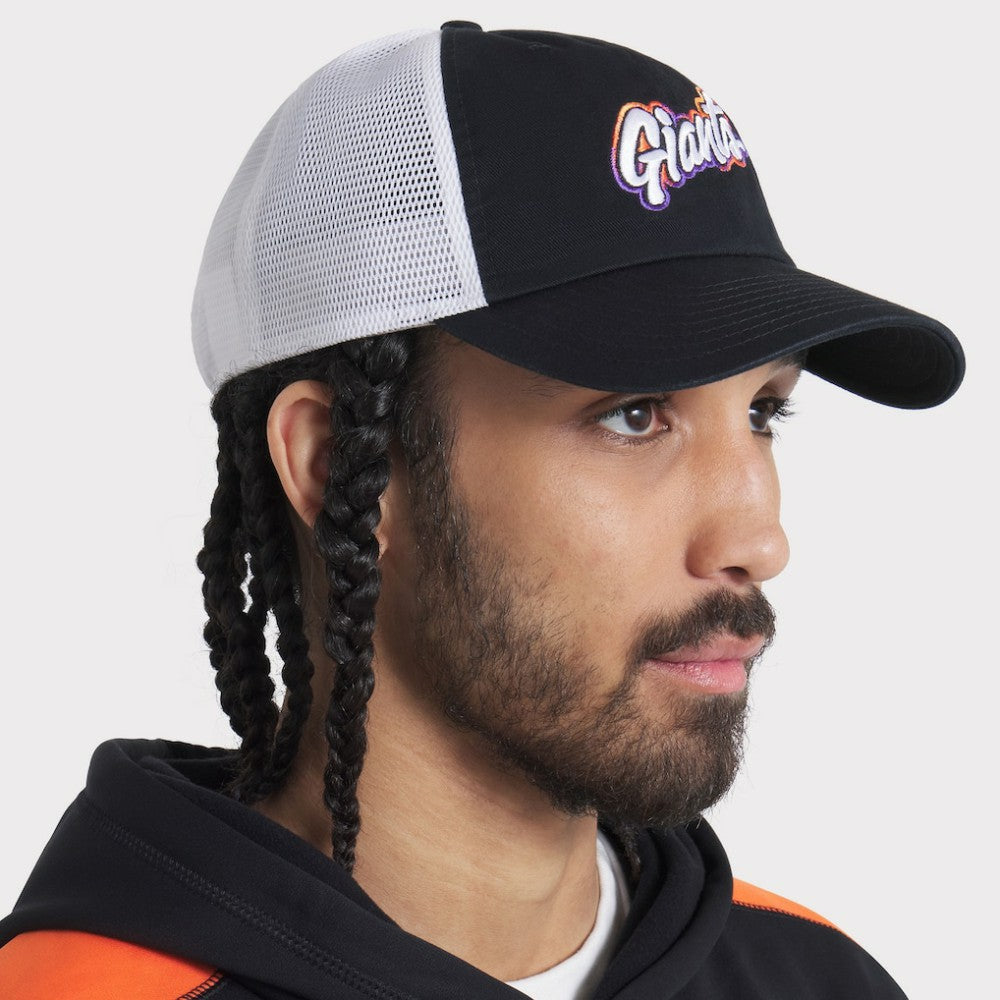 San Francisco Giants Unisex 2025 City Connect Club Adjustable Trucker Hat  Black/White | Nike