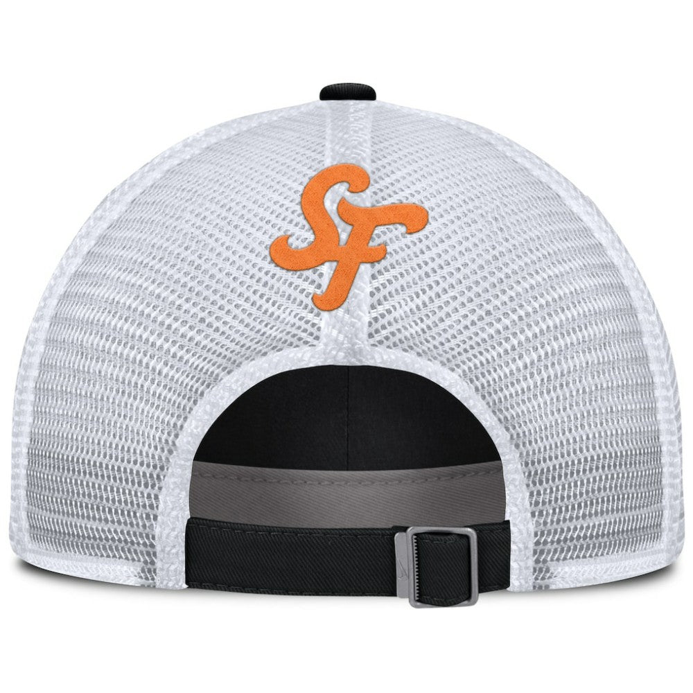 San Francisco Giants Unisex 2025 City Connect Club Adjustable Trucker Hat  Black/White | Nike