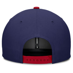 Chicago Cubs Pro Performance Snapback Hat Royal/Red | Nike