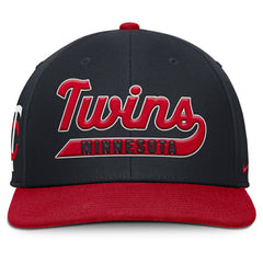 Minnesota Twins Pro Performance Snapback Hat Navy/Red | Nike