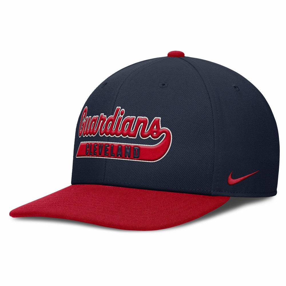 Cleveland Guardians Pro Performance Snapback Hat Navy/Red | Nike