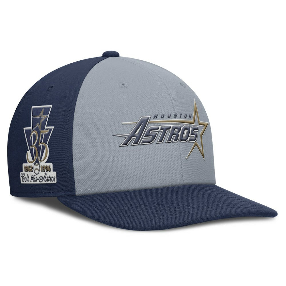 Houston Astros Pro Performance Snapback Hat Gray/Navy | Nike