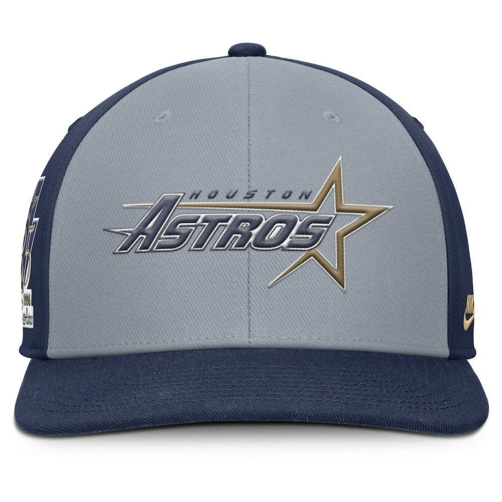 Houston Astros Pro Performance Snapback Hat Gray/Navy | Nike