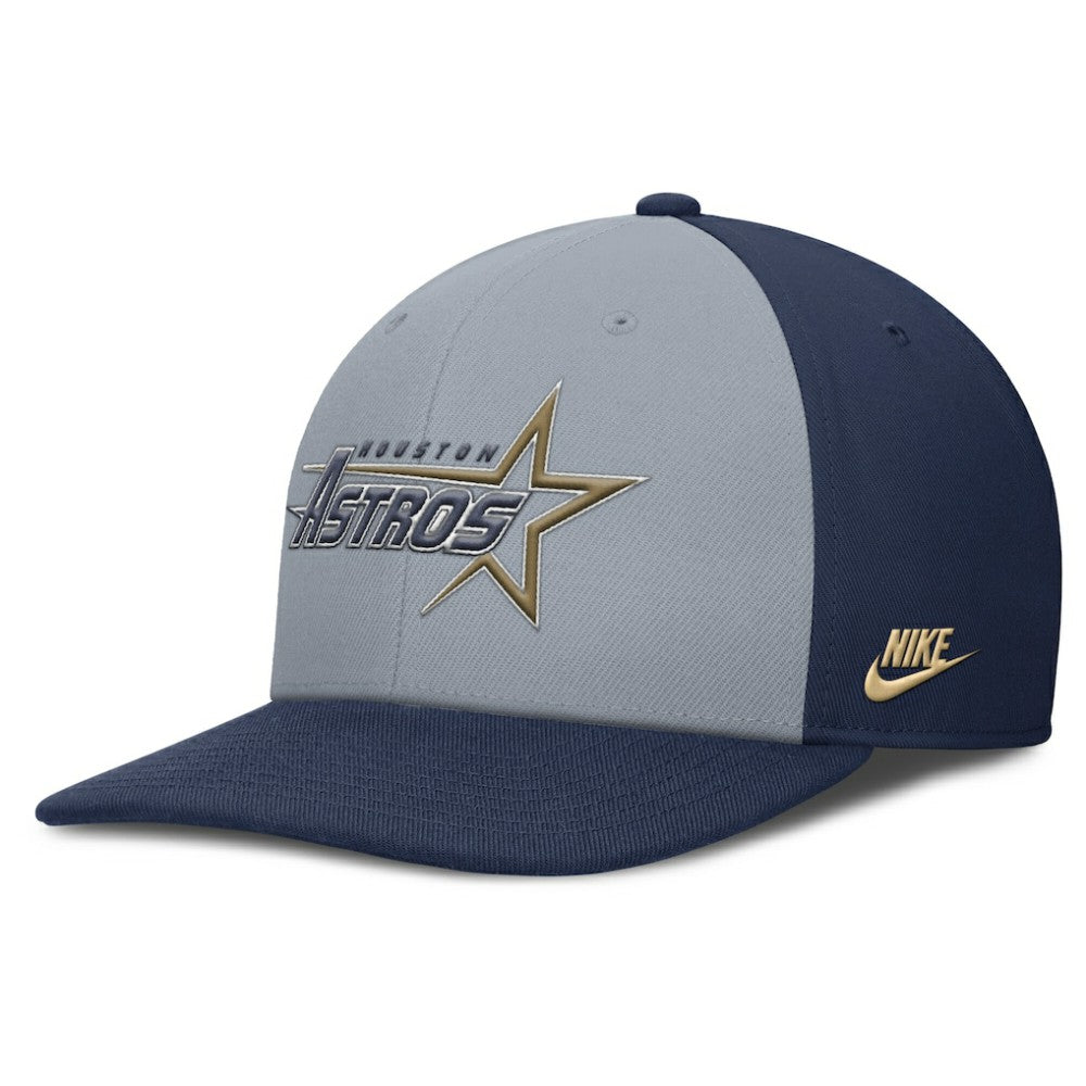 Houston Astros Pro Performance Snapback Hat Gray/Navy | Nike