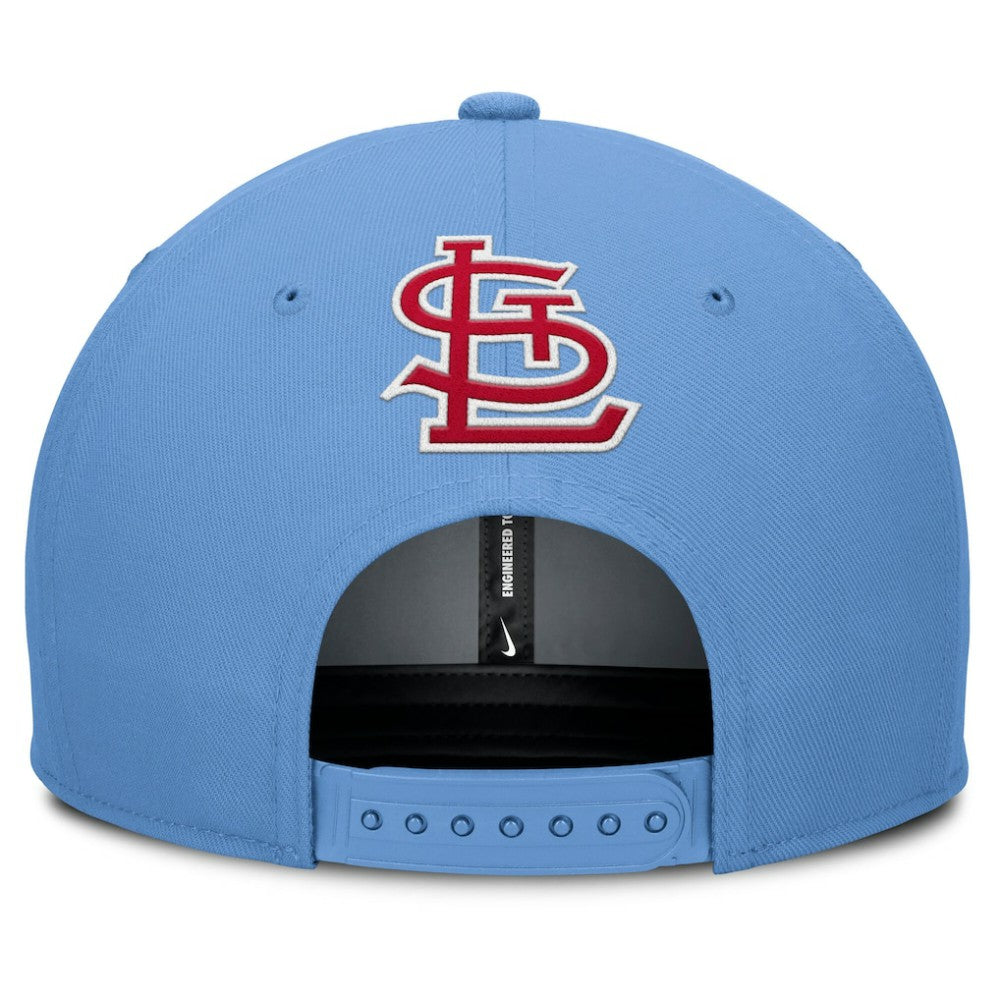 St. Louis Cardinals Pro Performance Snapback Hat Gray/Light Blue | Nike