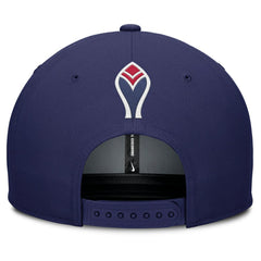 Atlanta Braves Pro Performance Snapback Hat Gray/Royal | Nike