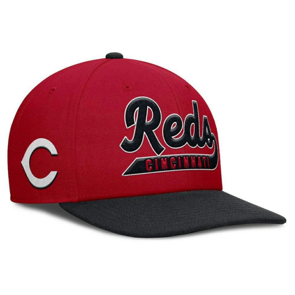 Cincinnati Reds Pro Performance Snapback Hat Red/Black | Nike