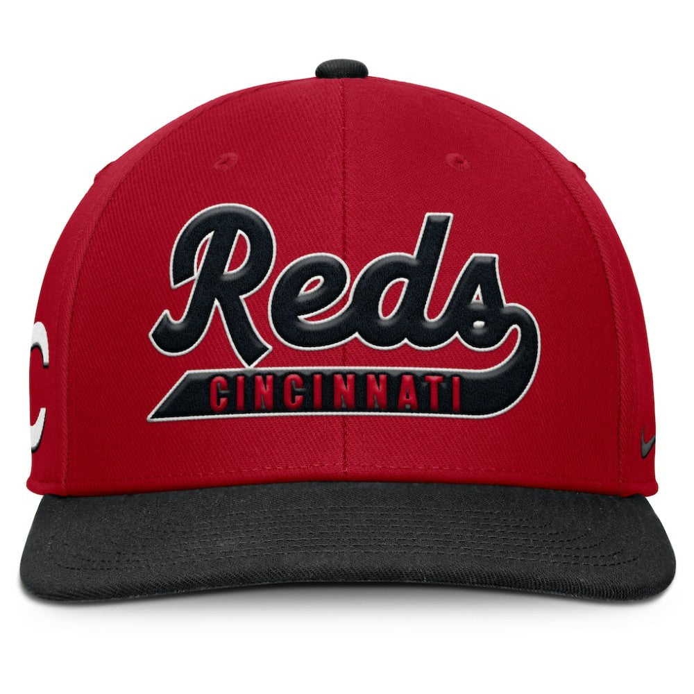 Cincinnati Reds Pro Performance Snapback Hat Red/Black | Nike