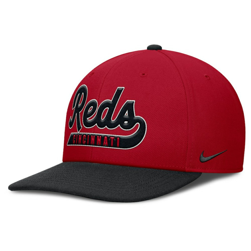 Cincinnati Reds Pro Performance Snapback Hat Red/Black | Nike