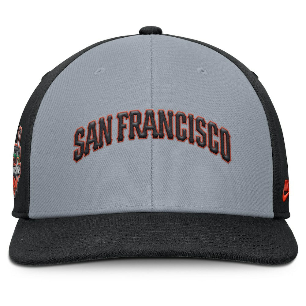 San Francisco Giants Pro Performance Snapback Hat Gray/Black | Nike