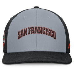 San Francisco Giants Pro Performance Snapback Hat Gray/Black | Nike