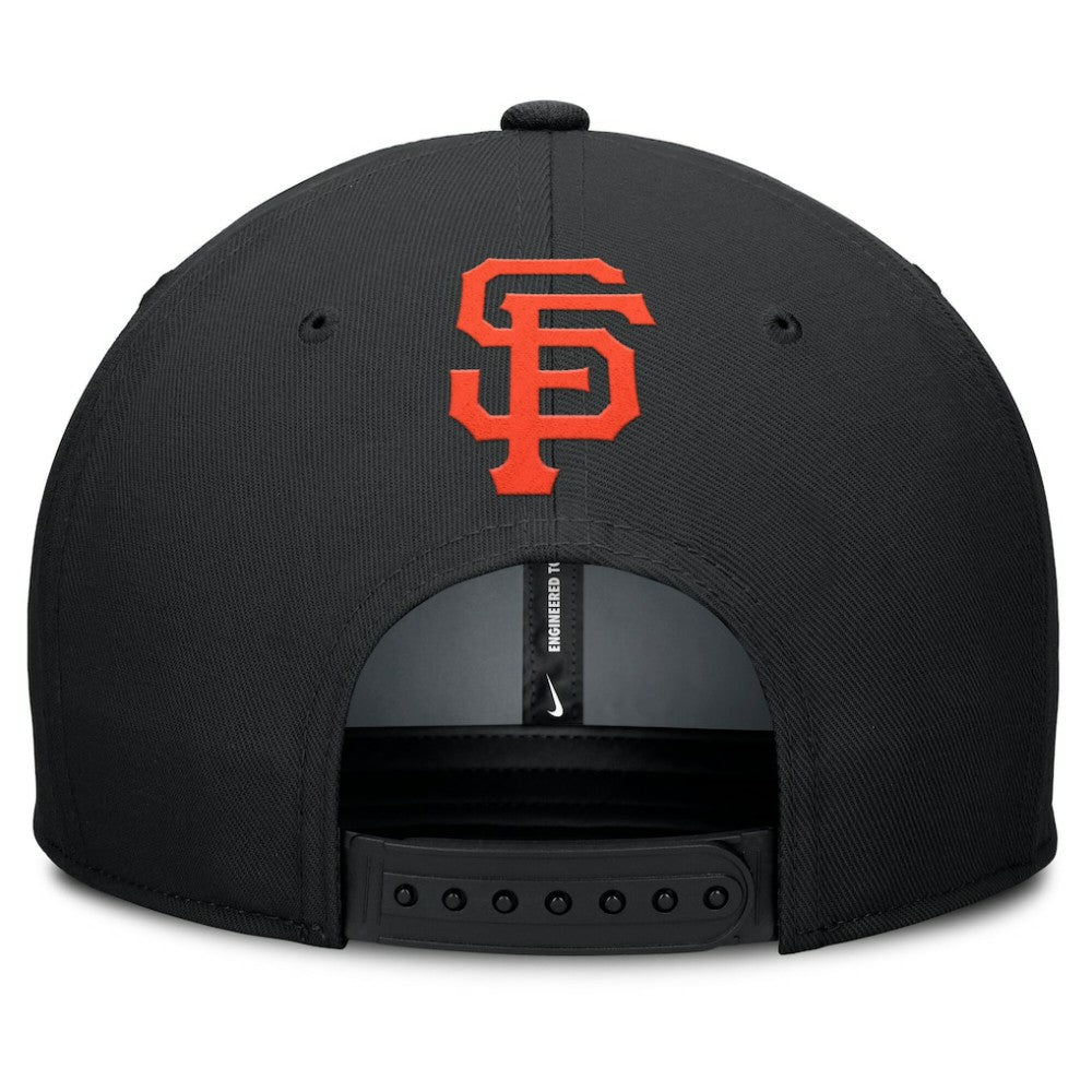 San Francisco Giants Pro Performance Snapback Hat Gray/Black | Nike