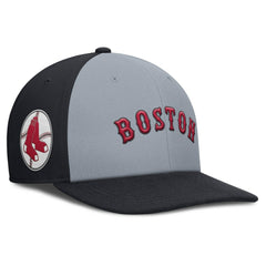 Boston Red Sox Pro Performance Snapback Hat Gray/Navy | Nike