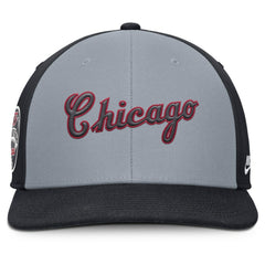 Chicago White Sox Pro Performance Snapback Hat Gray/Navy | Nike