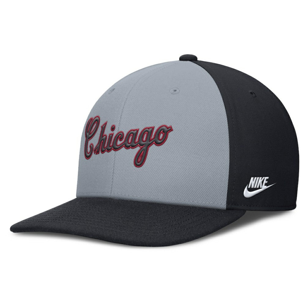 Chicago White Sox Pro Performance Snapback Hat Gray/Navy | Nike