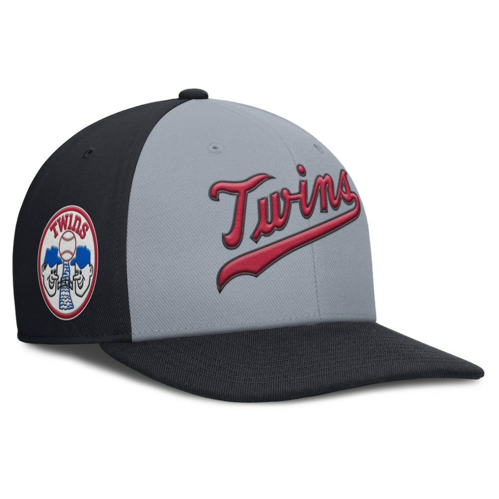Minnesota Twins Pro Performance Snapback Hat Gray/Navy | Nike