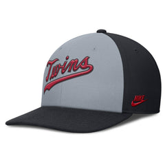 Minnesota Twins Pro Performance Snapback Hat Gray/Navy | Nike